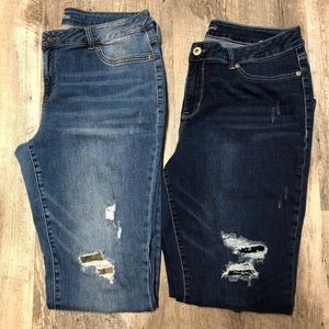 Two Pair XL Maurices Jeans